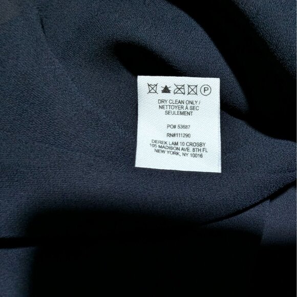 DEREK LAM 10 CROSBY Top Womens Sz 8 blue Floral sleeveless summer Bohemian - Picture 12 of 12